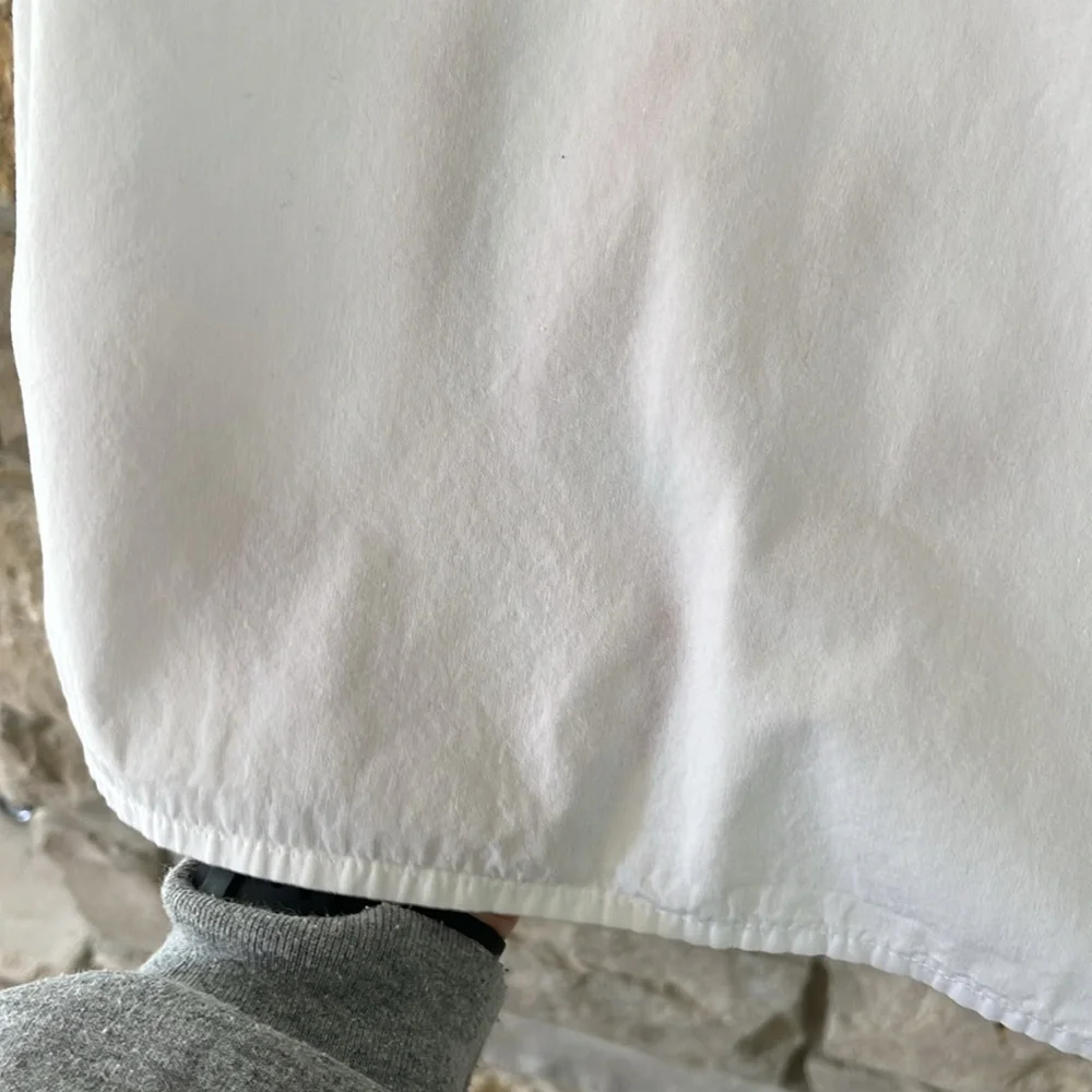 VELVET by Graham & Spencer White Off-the-Shoulder Women's Top Puff Sleeves Med - Picture 10 of 14